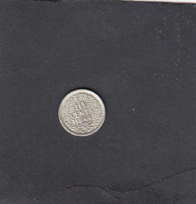 Beschrijving: 10 Cent WILHELMINA